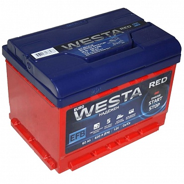Аккумулятор Westa RED EFB LB (60 Ah)